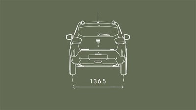 Nouvelle Dacia Spring dimensions arrière